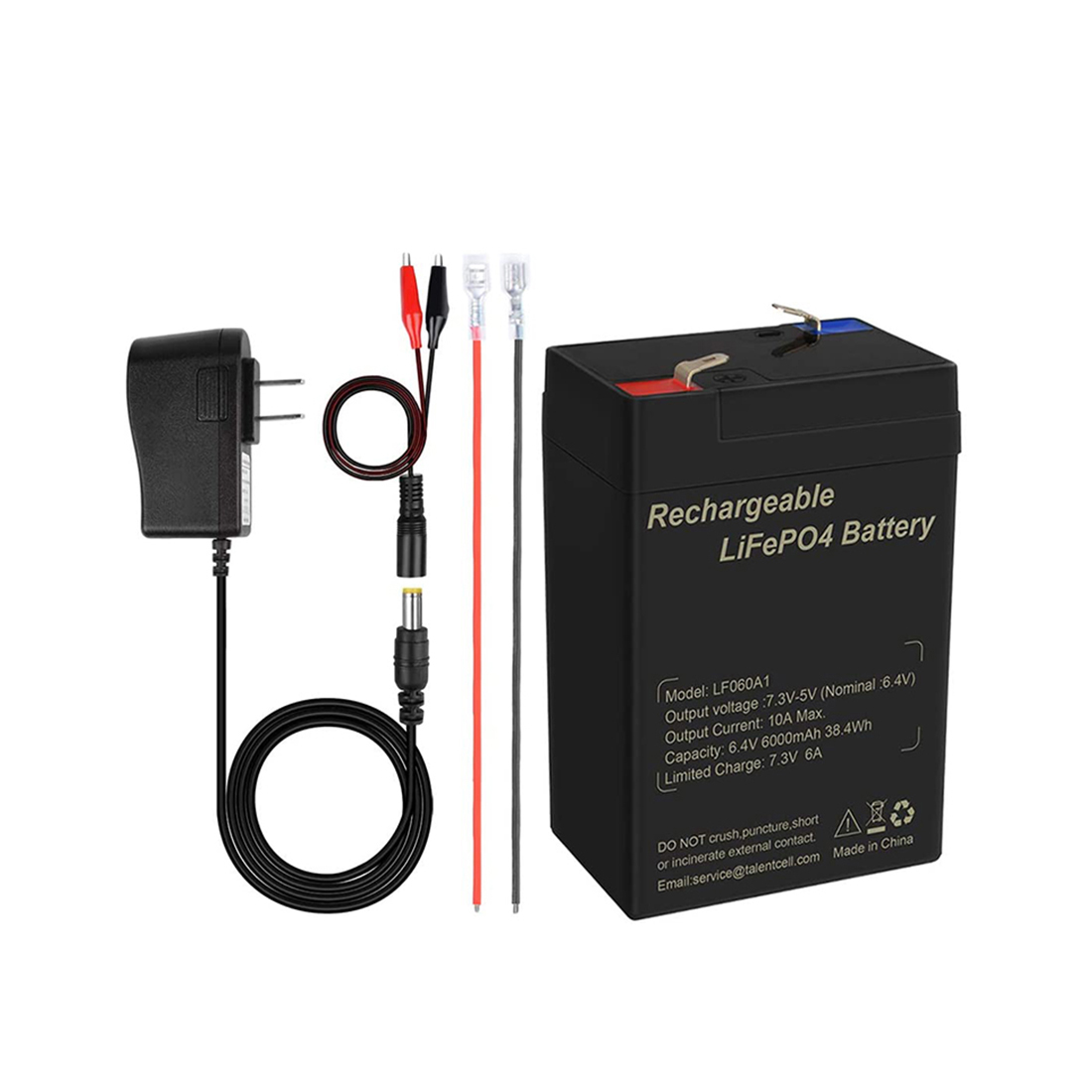 6V 6A Rechargeable LiFePO4 Battery Pack For Toys